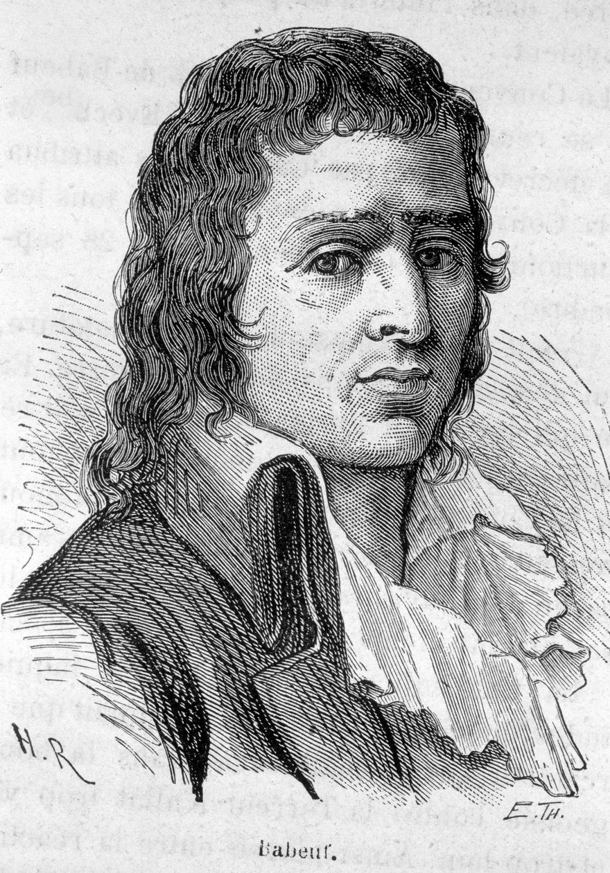 Ranskan vallankumouksellisen Babeuf dit Gracchuksen (1760-1797) muotokuva - Henri Martinin "" L