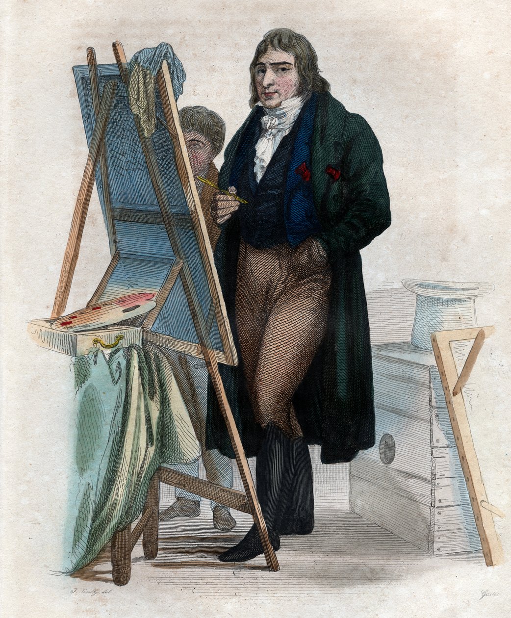 Paroni Antoine Jean Grosin (1771-1835), ranskalaisen taidemaalarin muotokuva. tekijältä French School