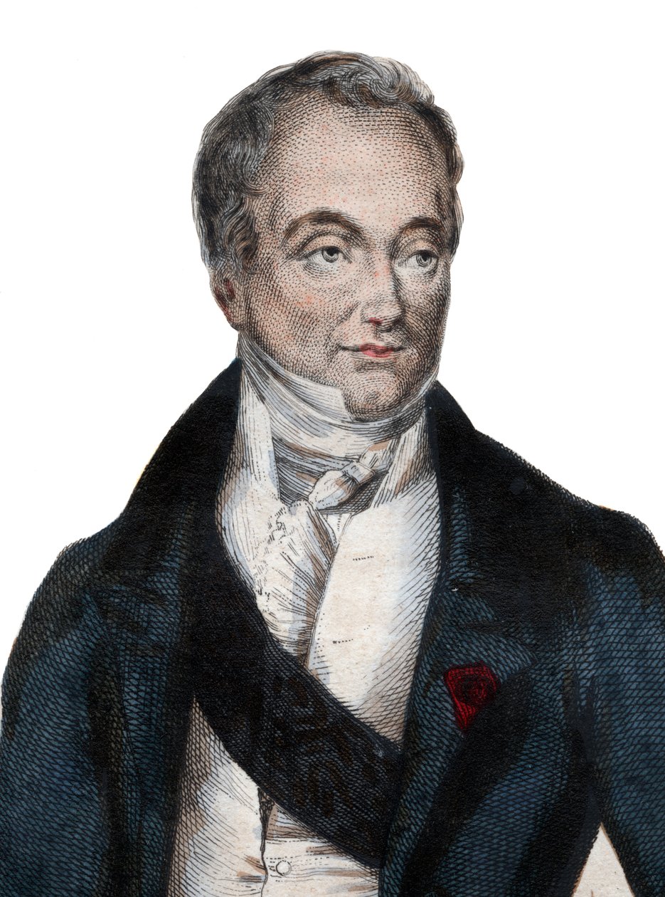 Paroni Guillaume Dupuytrenin (1777-1835), ranskalaisen anatomin ja sotilaskirurgin muotokuva. tekijältä French School