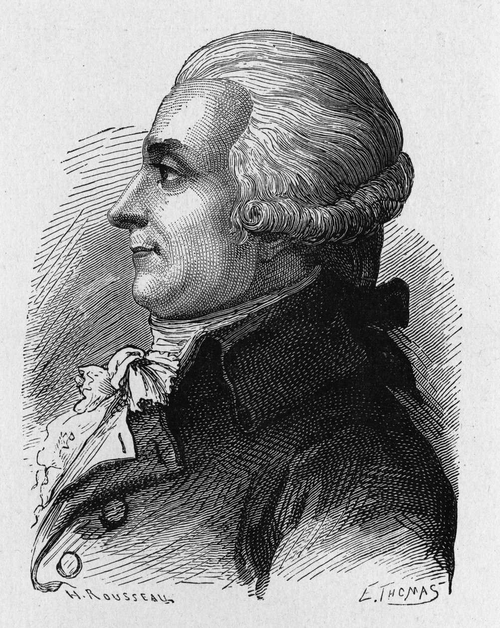Paroni Louis-Bernard Guyton-Morveau (Louis Bernard Guyton de Morveau) (Guiton) (1737-1816), ranskalaisen poliitikon, kemistin ja vallankumouksellisen muotokuva - julkaisussa "Album de la Science; maineikkaat tutkijat; Grandes disouvertes””” 1896. tekijältä French School