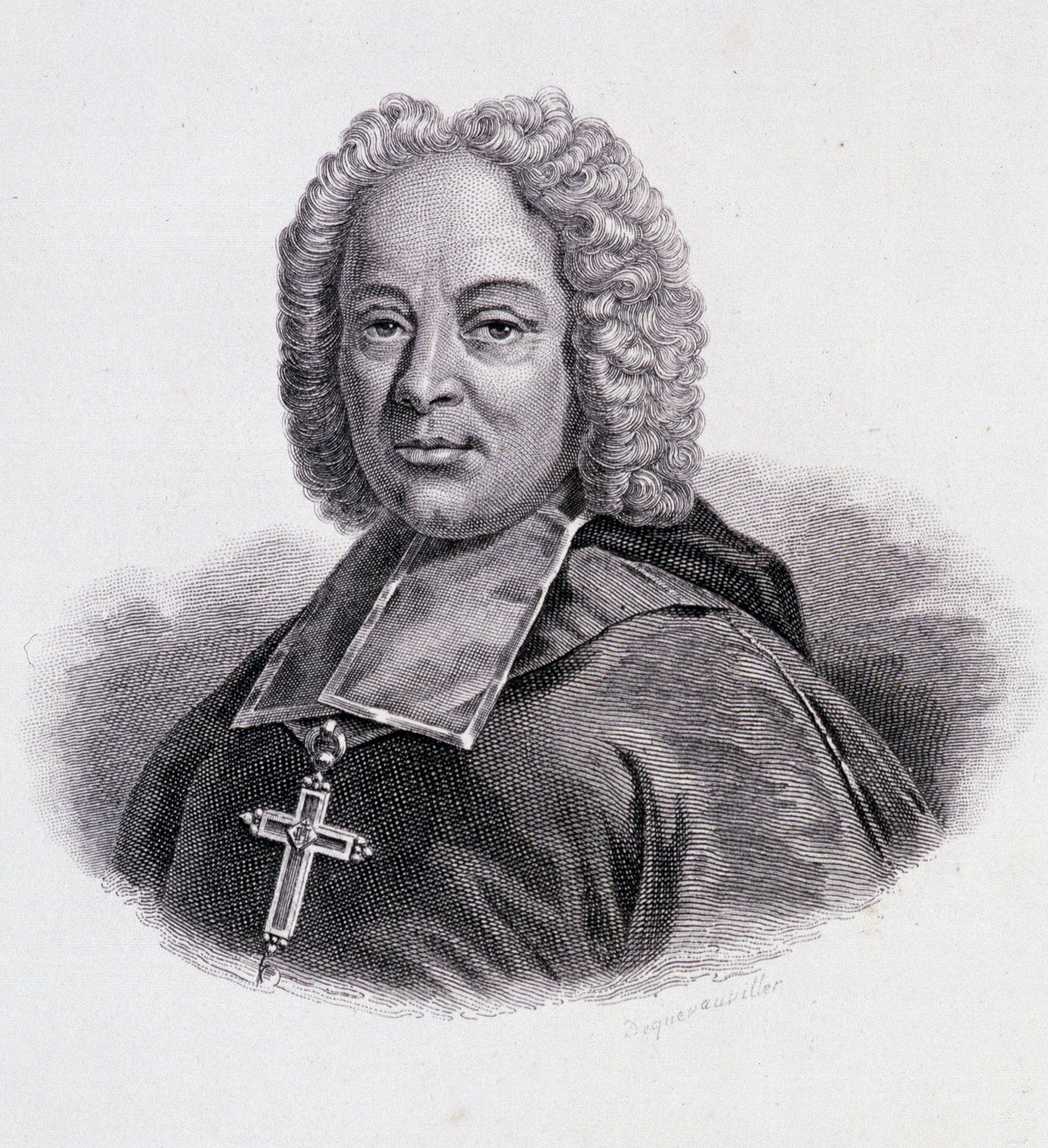 Ranskan prelaatin (1670 - 1755) Belsunce de Castelmoronin muotokuva tekijältä French School