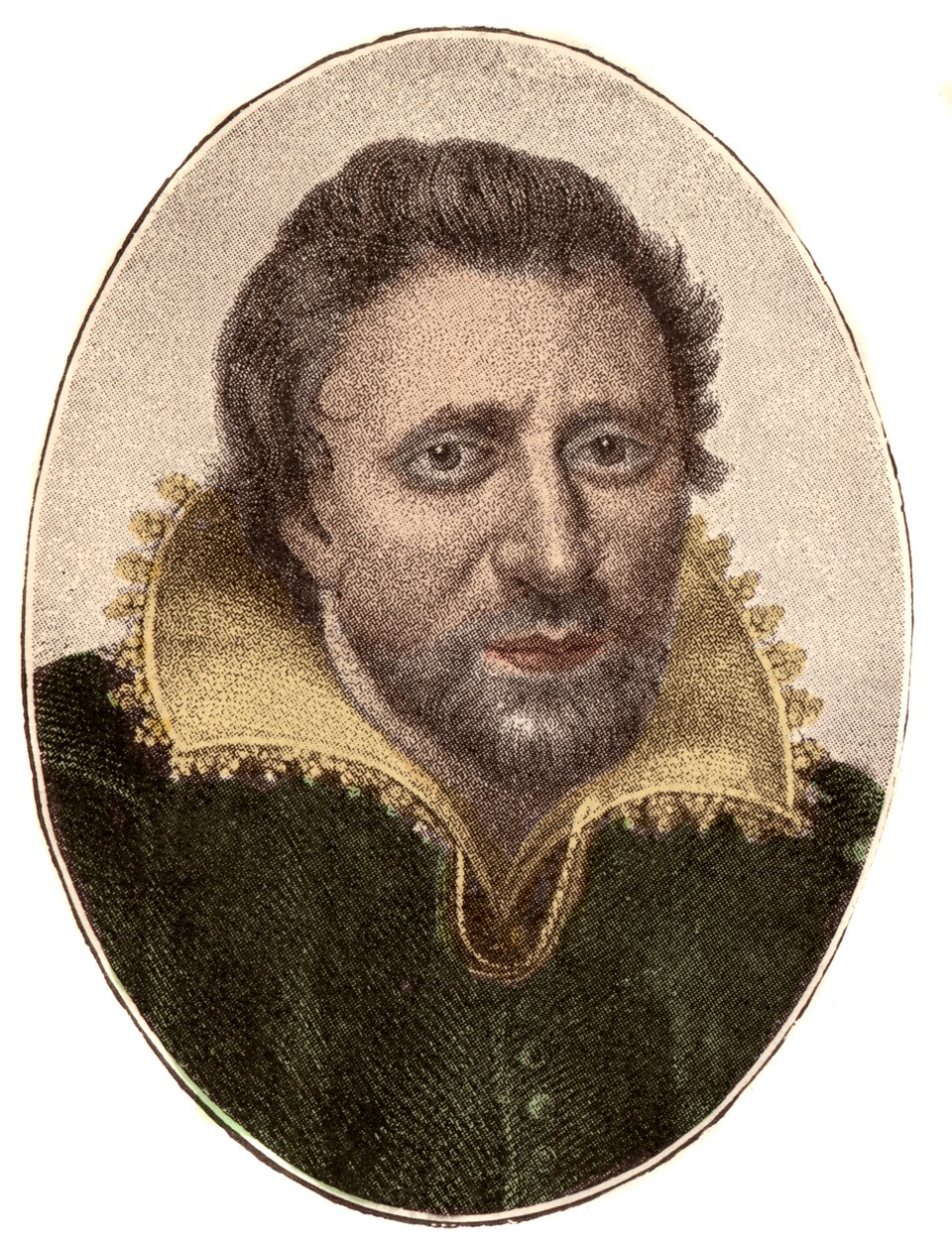 Ben Jonsonin (1572-1637), englantilaisen kirjailijan ja näytelmäkirjailijan muotokuva tekijältä French School