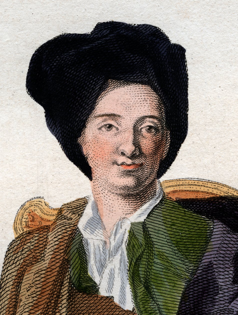 Bernard Le Bouyer (Le Bovier) de Fontenelle (1657-1757), ranskalaisen kirjailijan muotokuva. tekijältä French School