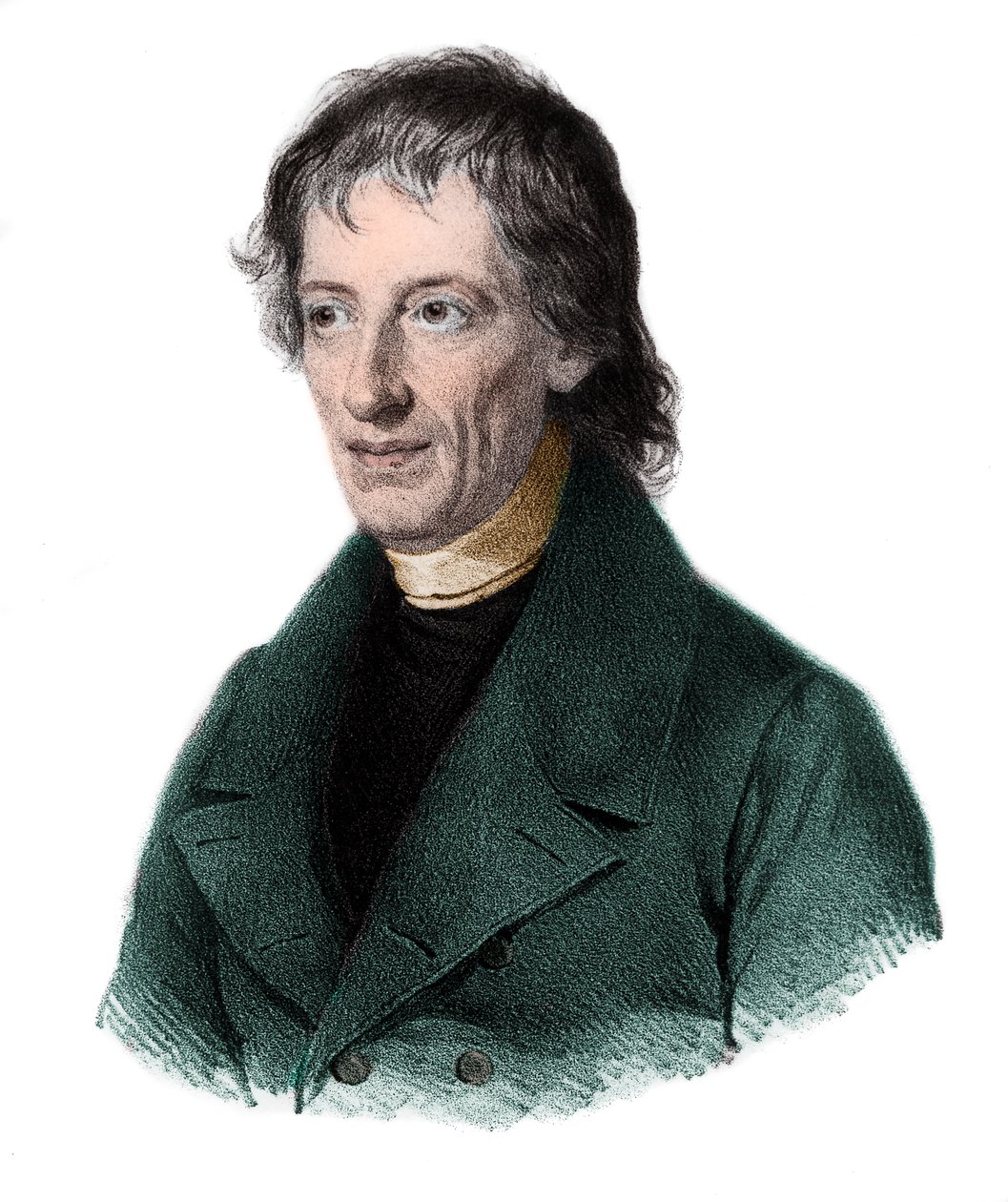 Bernhard Placidus Johann Nepomuk Bolzanon (1781-1848) muotokuva, böömilainen matemaatikko, loogikko, filosofi, teologi. tekijältä French School
