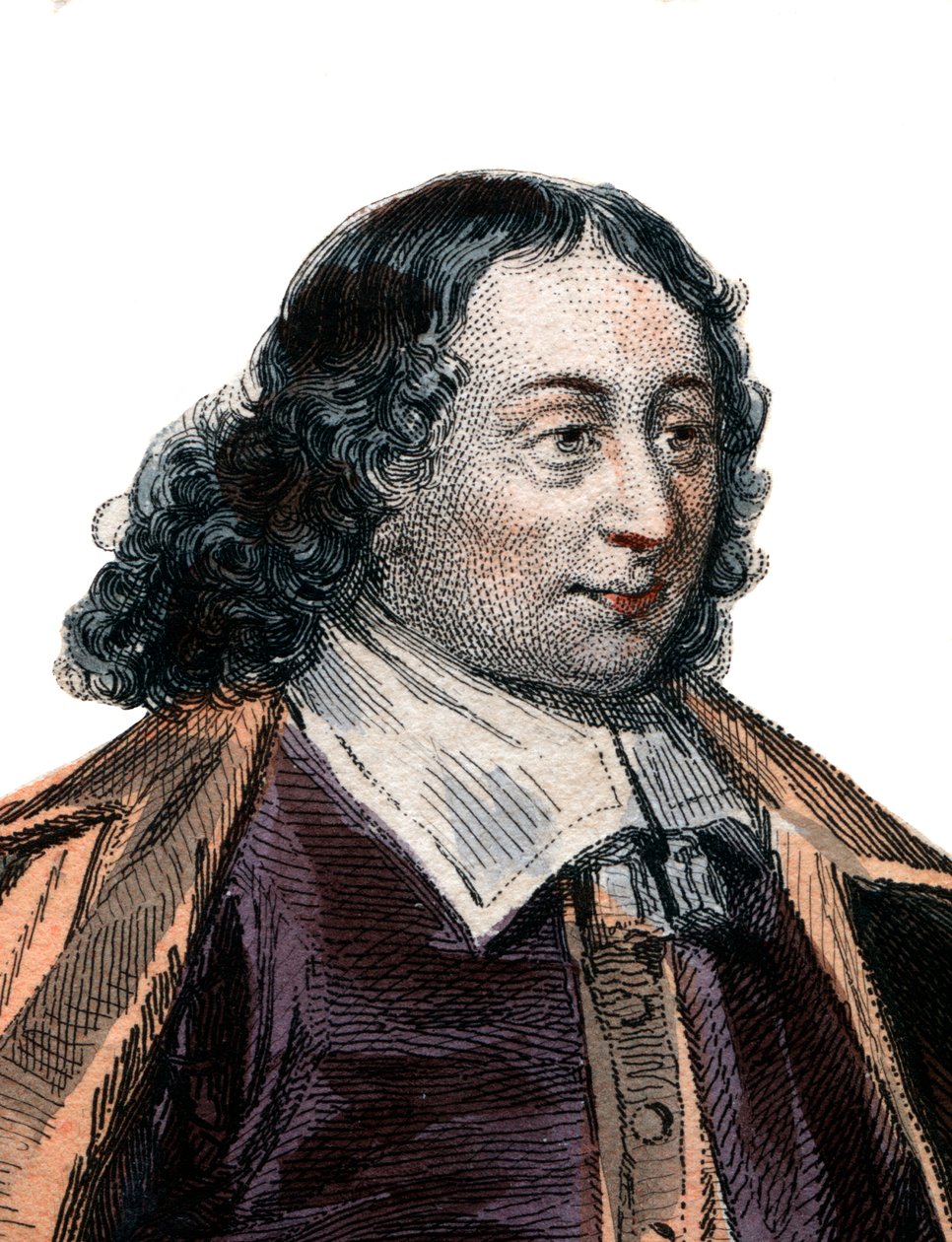 Blaise Pascalin (1623-1662), ranskalaisen matemaatikon ja kirjailijan muotokuva. tekijältä French School