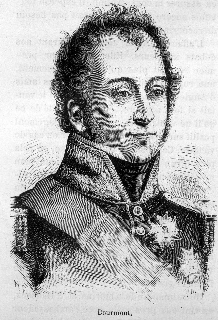 Bourmontin, Ghaisnesin kreivin, Ranskan marsalkka (1773-1846) muotokuva - Henri Martinin "" L