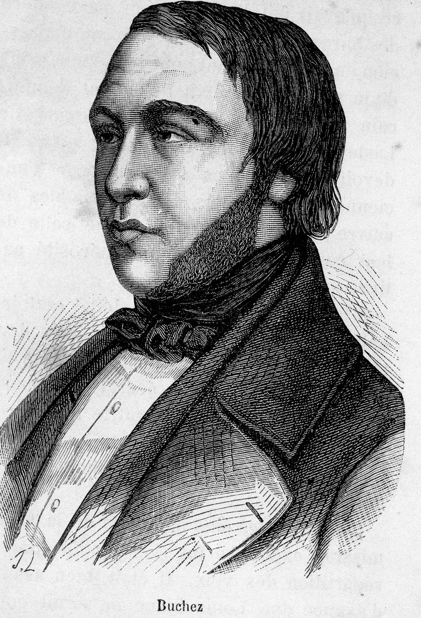 Buchezin muotokuva, ranskalainen filosofi ja poliitikko (1796 - 1865) tekijältä French School