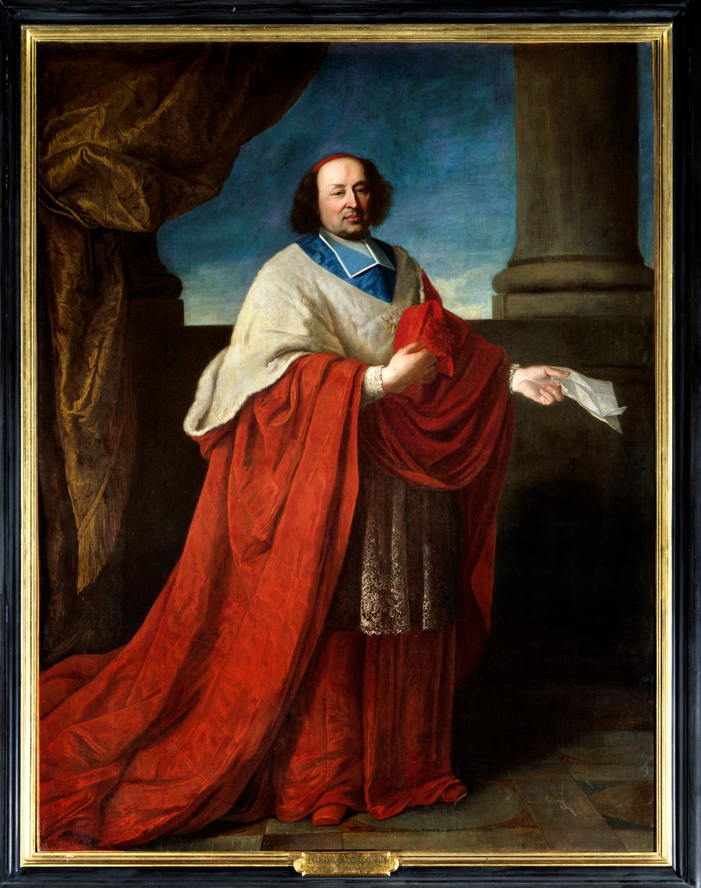 Kardinaali de Cambout de Coislinin (1636-1706) muotokuva Orleansin piispan, Longpontin priorin. Anonyymi maalaus 1600-luvulta. Öljy kankaalle. Pakollinen maininta: Sully sur Loire, Château de Sully - Cardinal de Cambout de Coislinin (1636-1706) muotokuva tekijältä French School