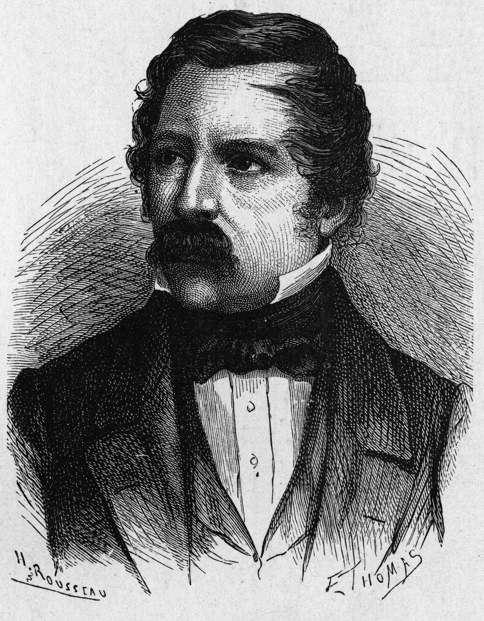Muotokuva Carl (Karl) August von Steinheilistä (1801-1870), saksalainen fyysikko, lennätyksen alan keksijä - "" Tiedealbumissa; maineikkaat tiedemiehet; Suuria löytöjä””” 1896 tekijältä French School
