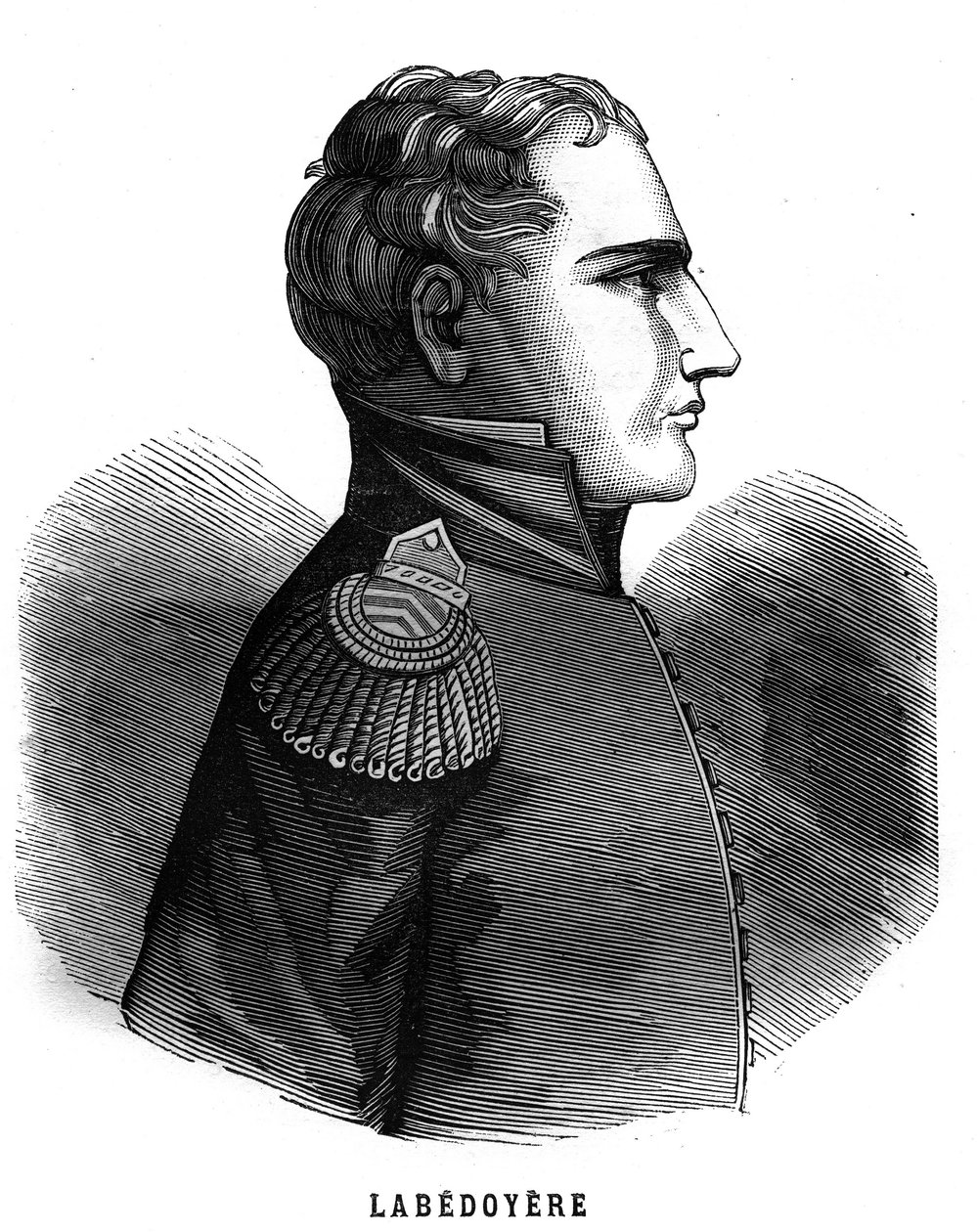 Charles Angelique Francois Huchet de La Bedoyeren muotokuva (Labedoyere tekijältä French School