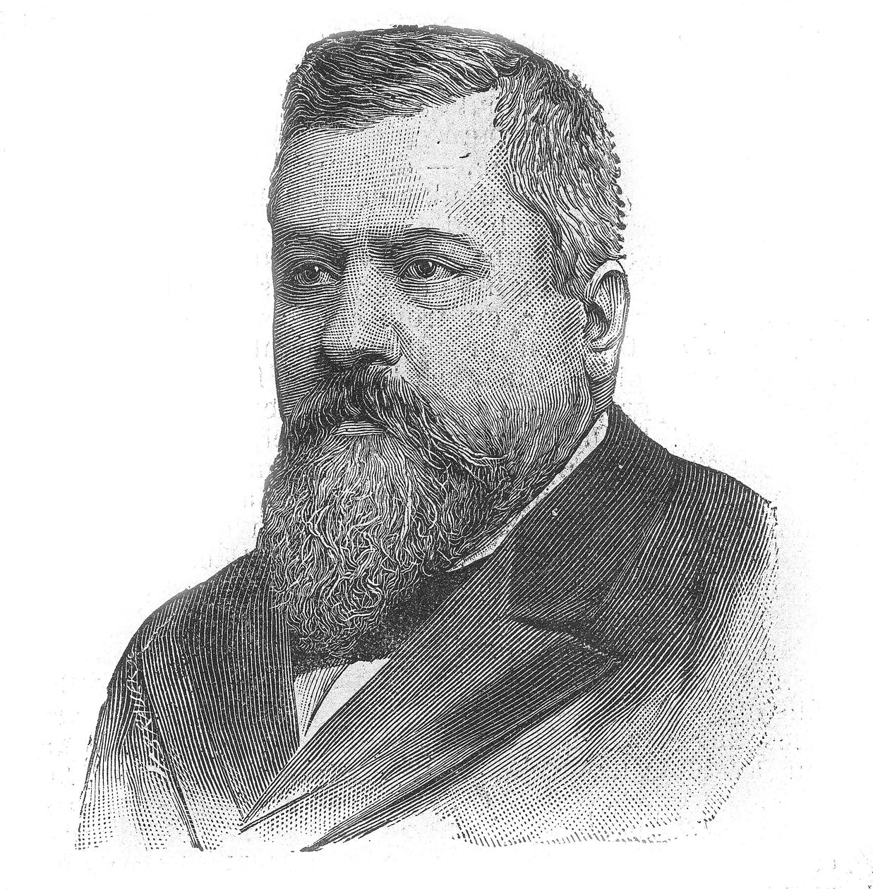 Ranskalaisen poliitikon Charles Dupuyn (1851-1923) muotokuva elokuvassa "Le Petit Parisien" tekijältä French School