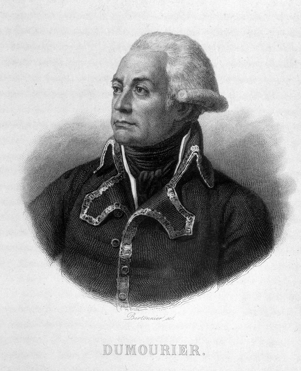 Muotokuva Charles François Du Périer dit Dumouriezista (1739 - 1823) Ranskan kenraalista - Thiersin kirjoittamassa Ranskan vallankumouksessa. 1800-luvulla tekijältä French School