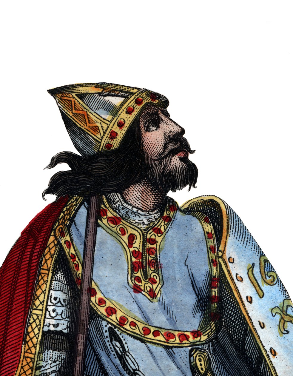 Charles Martelin (688-741), Frankin sotilaallisen ja poliittisen johtajan muotokuva. tekijältä French School