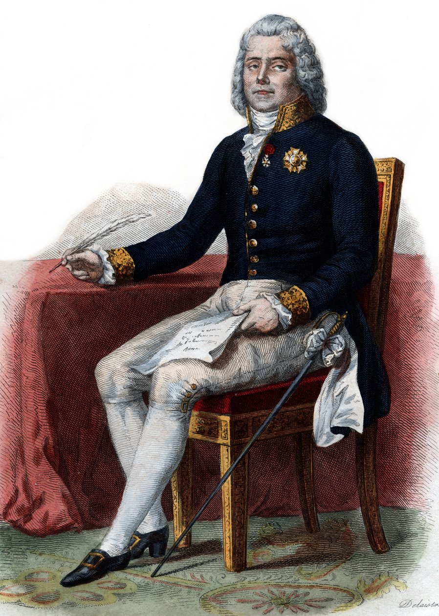 Muotokuva Charles Maurice de Talleyrand Perigordista (1754-1838), ensimmäinen prinssi de Benevent, ranskalainen diplomaatti. tekijältä French School