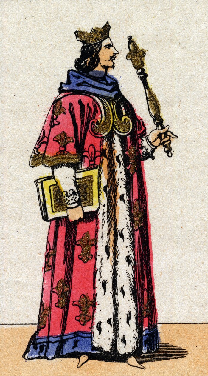 Kaarle V Viisas (1338 - 1380), Ranskan kuninkaan muotokuva. tekijältä French School