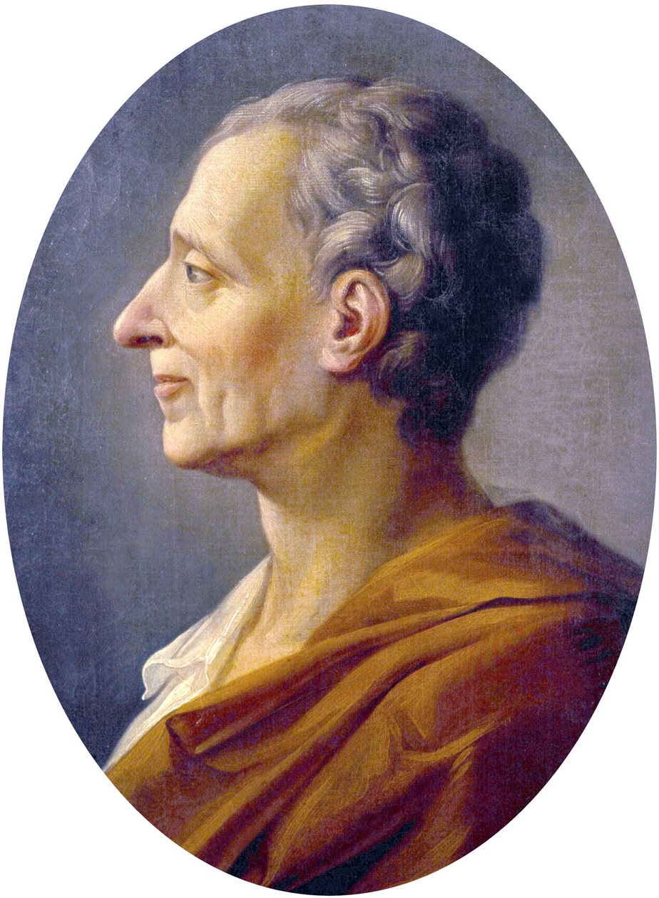 Charles de Montesquieun muotokuva tekijältä French School