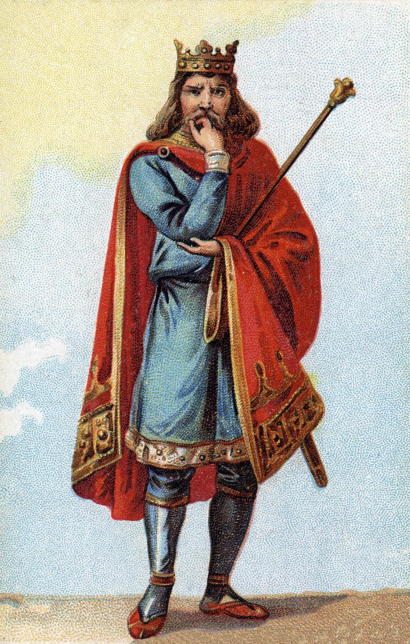 Childeric II:n muotokuva, frankkien kuningas 670–673. tekijältä French School