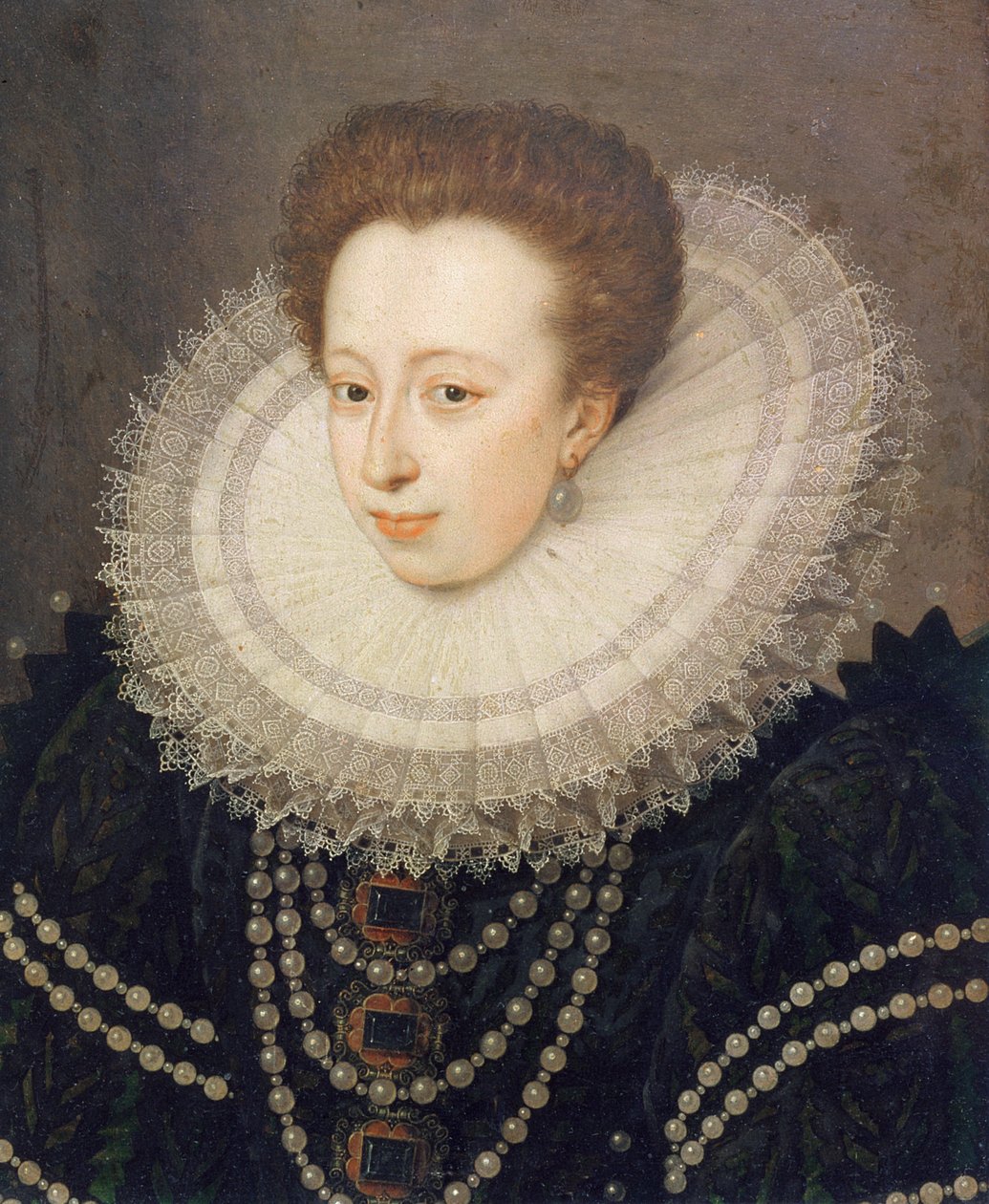 Muotokuva Christine of Lorrainesta (paneeli) tekijältä French School
