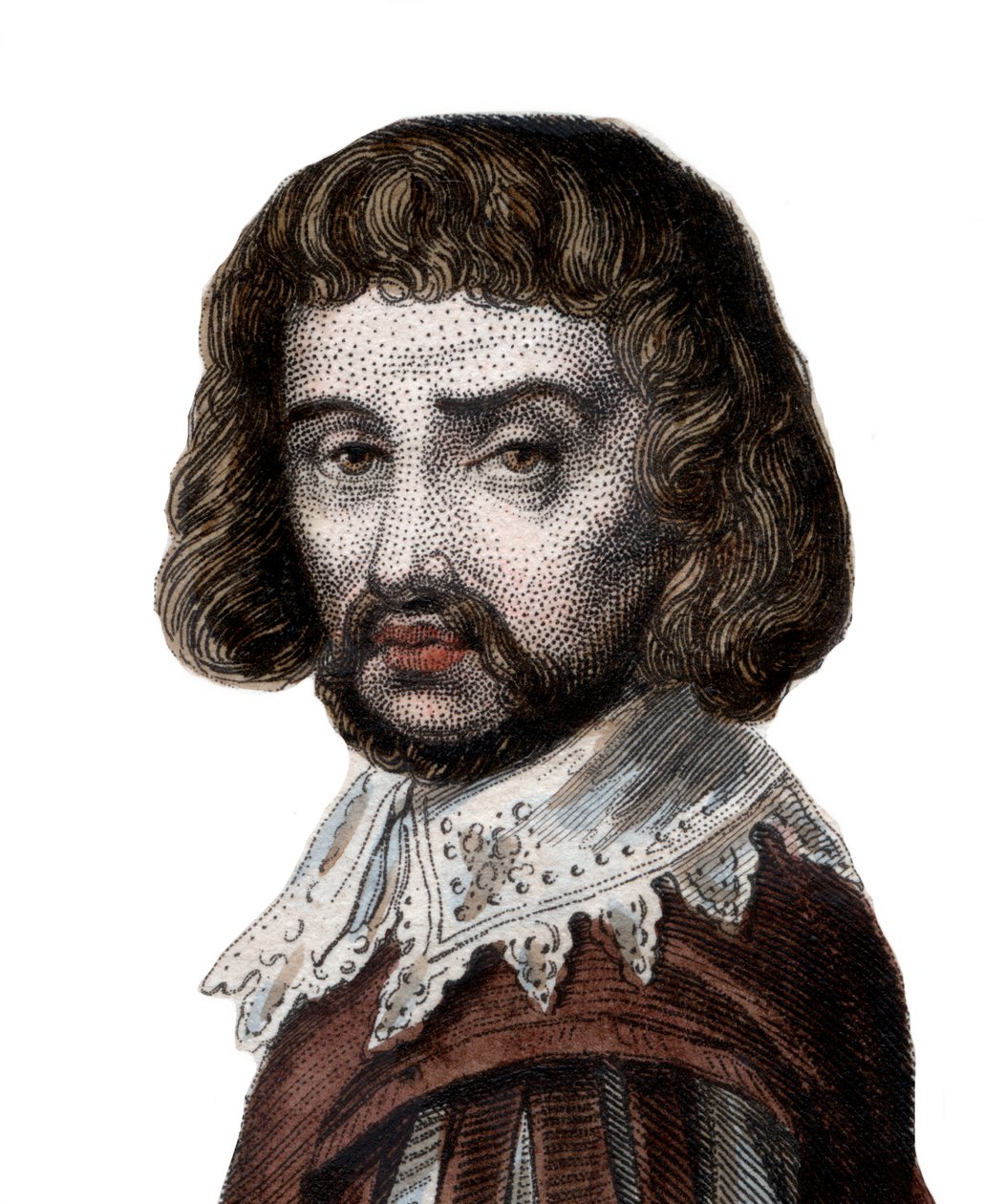 Muotokuva Claude Gelleestä nimeltä Le Lorrain (1600-1682), ranskalainen taidemaalari. tekijältä French School