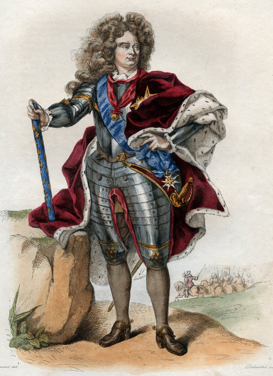 Muotokuva Claude Louis Hector de Villarsista (1653-1734), Ranskan marsalkka, Martiguesin prinssi, markiisi sitten herttua de Villars, vicomte de Melun. tekijältä French School