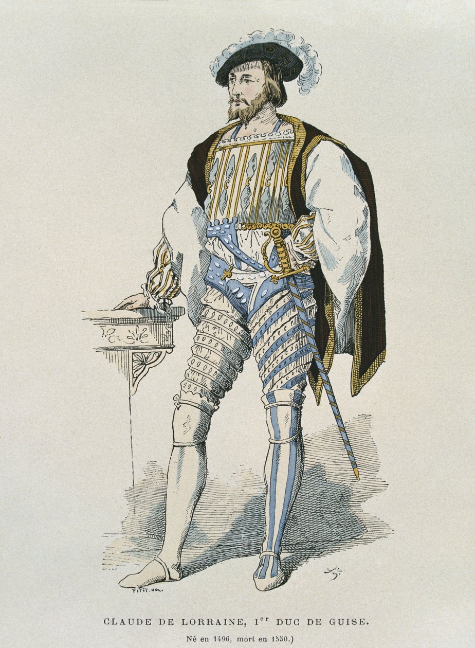 Guisen herttua Claude de Lorraine (1496-1550) muotokuva tekijältä French School