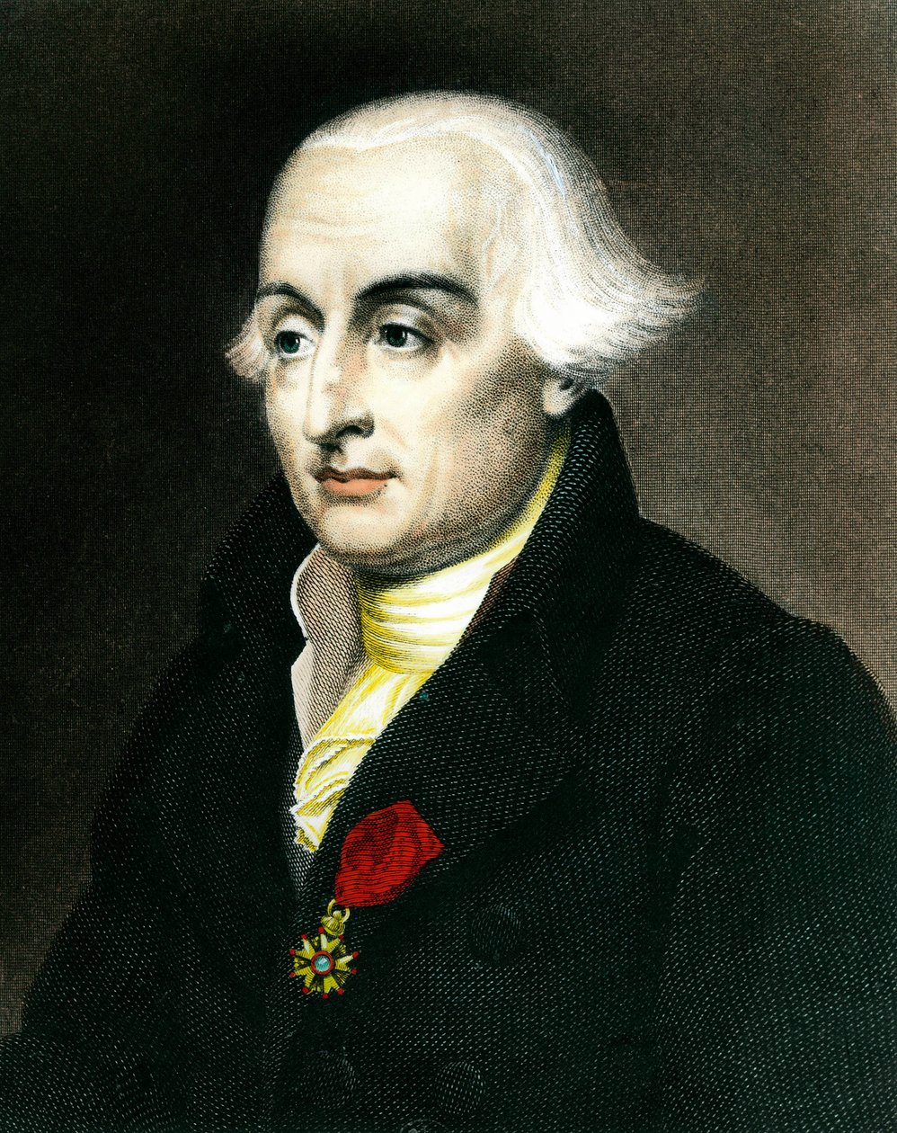 Ranskalaisen matemaatikon kreivi Joseph Louis de Lagrangen (1736-1813) muotokuva. Kaiverrus 1800-luvun kokoelmasta Particuliere tekijältä French School