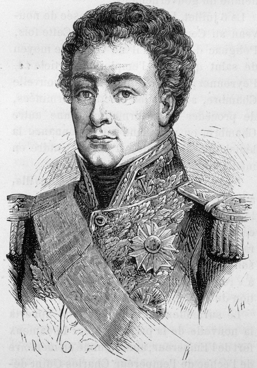 Duperrén, amiraalin ja Ranskan vertaiskuvan (1775 - 1846) muotokuva - Henri Martinin "" L