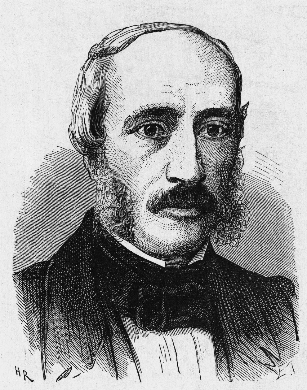 Edmond Becquerelin (1820 - 1891), ranskalaisen fyysikon muotokuva - julkaisussa "Album de la Science; maineikkaat tiedemiehet; Suuria löytöjä””” 1896. tekijältä French School