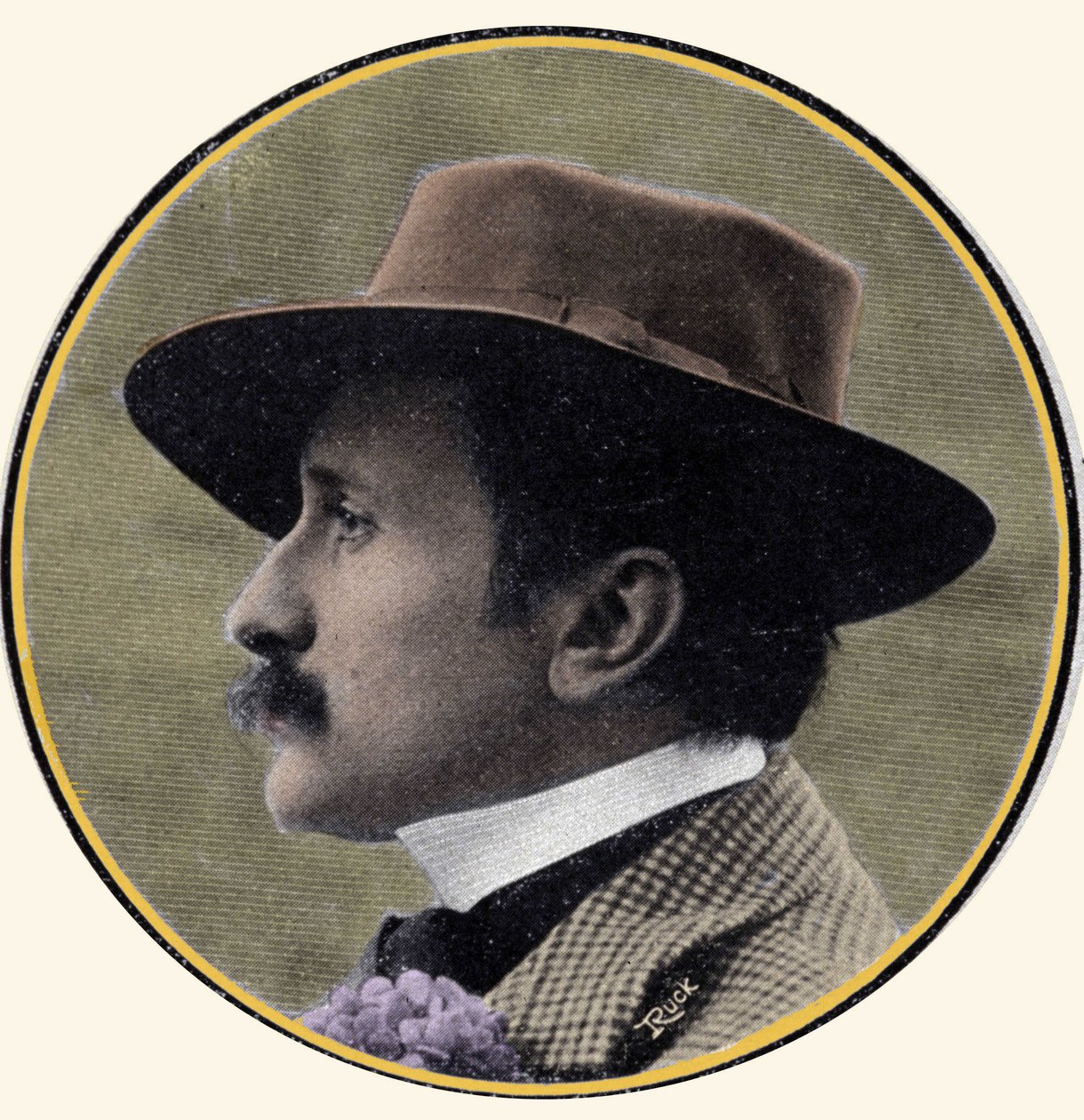 Edmond Rostandin (1868-1918), ranskalaisen kirjailijan muotokuva. tekijältä French School