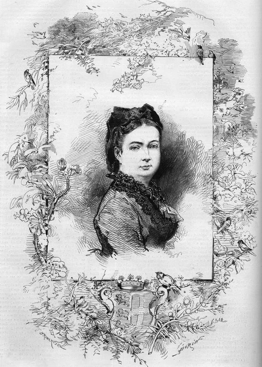 Muotokuva Elisabethin kirjoittaja Mac Mahon (s. Elisabeth de La Croix de Castries tekijältä French School