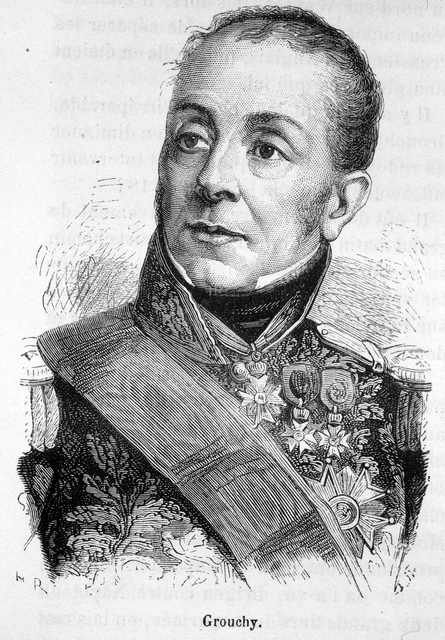 Emmanuelin, markiisi de Grouchyn, Ranskan marsalkka (1766 - 1847) muotokuva - Henri Martinin "Ranskan historiassa" tekijältä French School