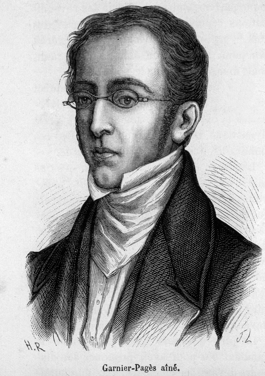 Etienne Joseph Louis Garnier-Pagesin (Garnier Pages) (1801-1841), ranskalaisen poliitikon muotokuva tekijältä French School