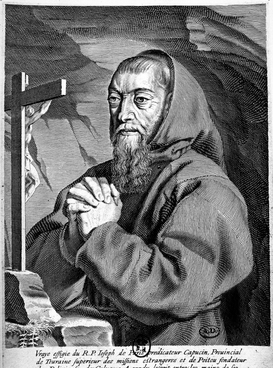Kapusiinisaarnaajan isä Joosefin (1577-1638) muotokuva. tekijältä French School
