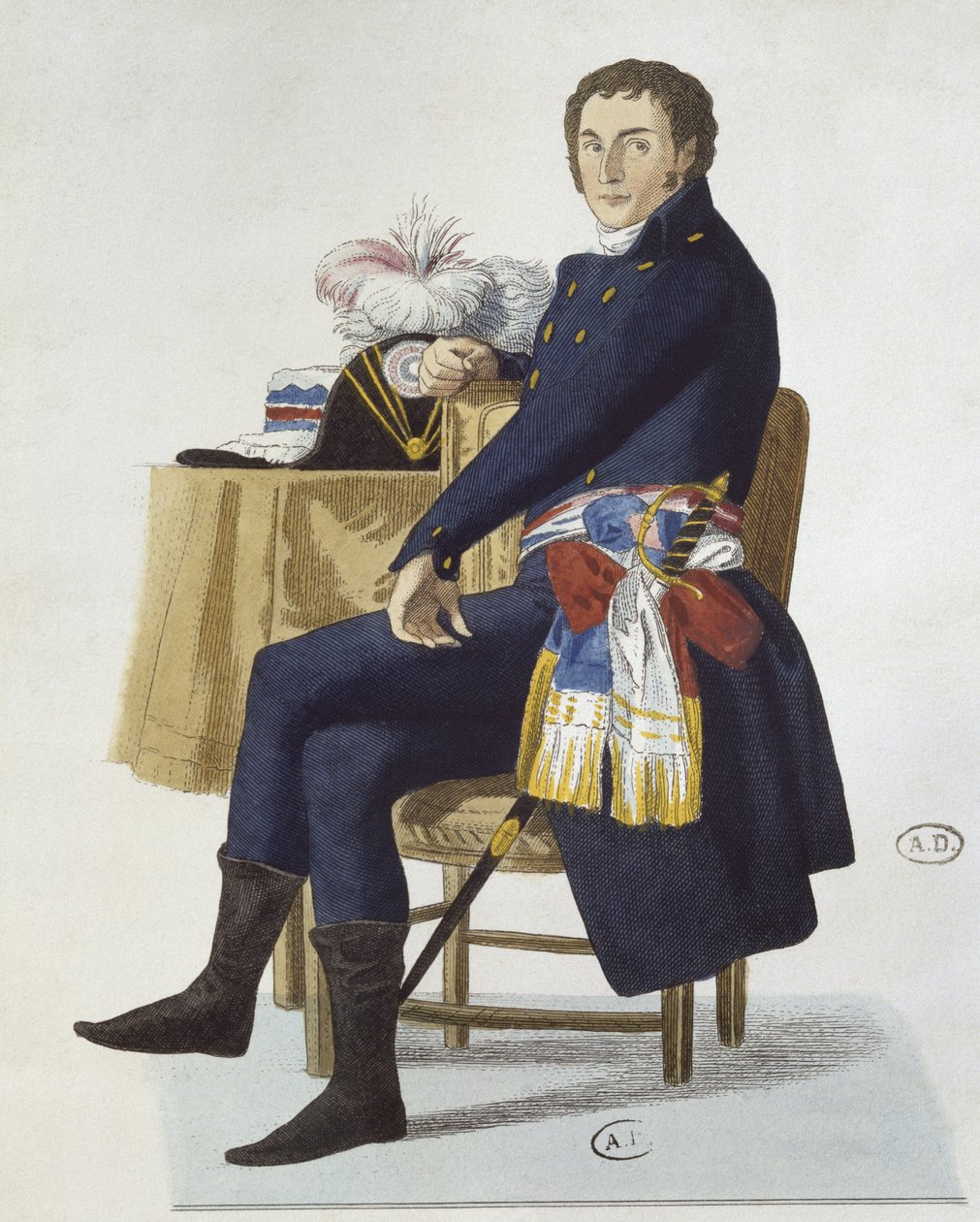 Ferdinand Guillemardetin muotokuva, 1798 tekijältä French School