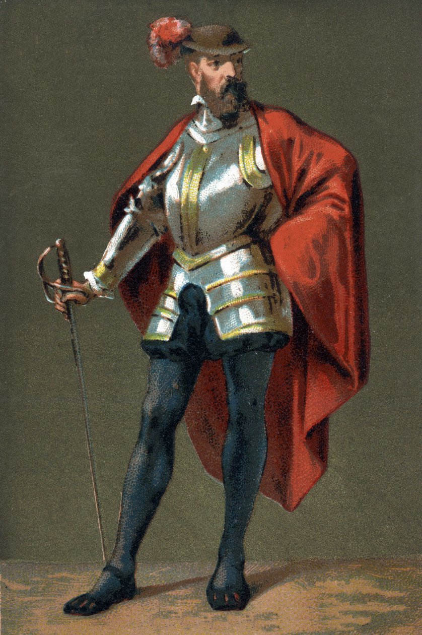 Francisco Pizarron muotokuva (Francois Pizarro tekijältä French School