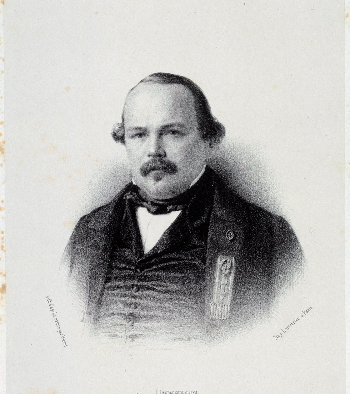 Muotokuva Francois Auguste Perrinonista (1812-1861), Martiniquen varakaiverrus 1800-luvun Chartresista, Musee des Beaux Arts tekijältä French School