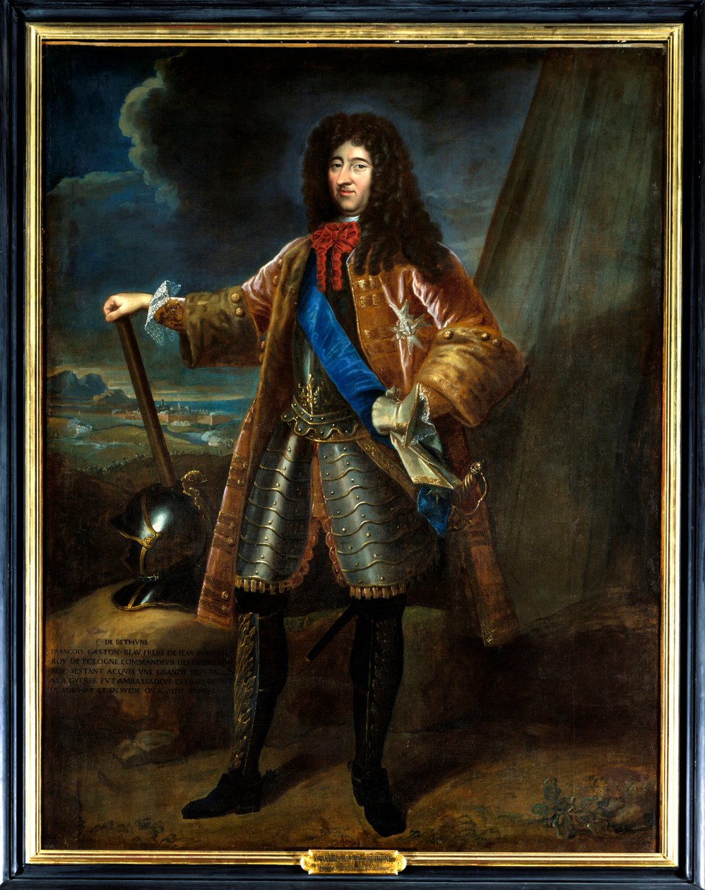 Francois Gaston de Bethunen (1638-1692) muotokuva. Anonyymi maalaus 1600-luvulta. Öljy kankaalle. C, Chateau de Sully - Francois Gaston de Bethunen (1638-1692) muotokuva. Anonyymi maalaus 1600-luvulta. Öljy kankaalle. C. Sullyn linna, tekijältä French School