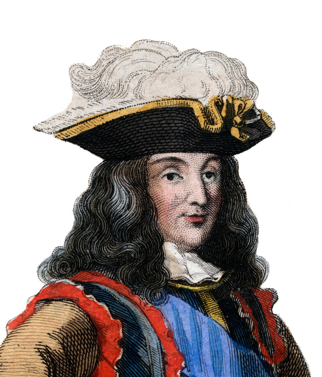 Muotokuva Francois Henri de Montmorency Boutevillestä, nimeltä Marechal de Luxembourg, (1628-1695), ranskalainen kenraali, Ranskan marsalkka. tekijältä French School