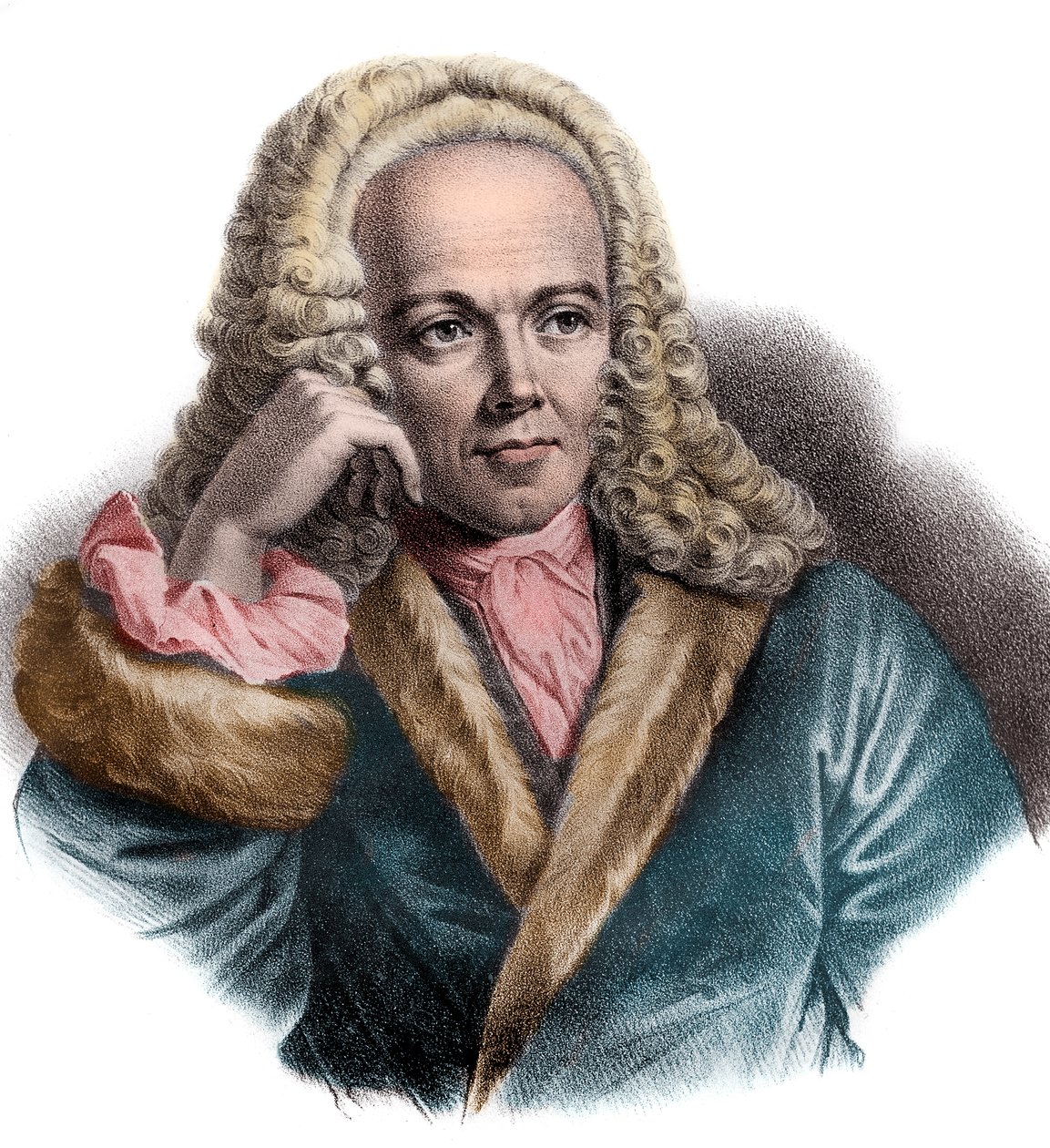 Francois Quesnayn (1694-1774) muotokuva ranskalaisesta lääkäristä ja taloustieteilijästä tekijältä French School