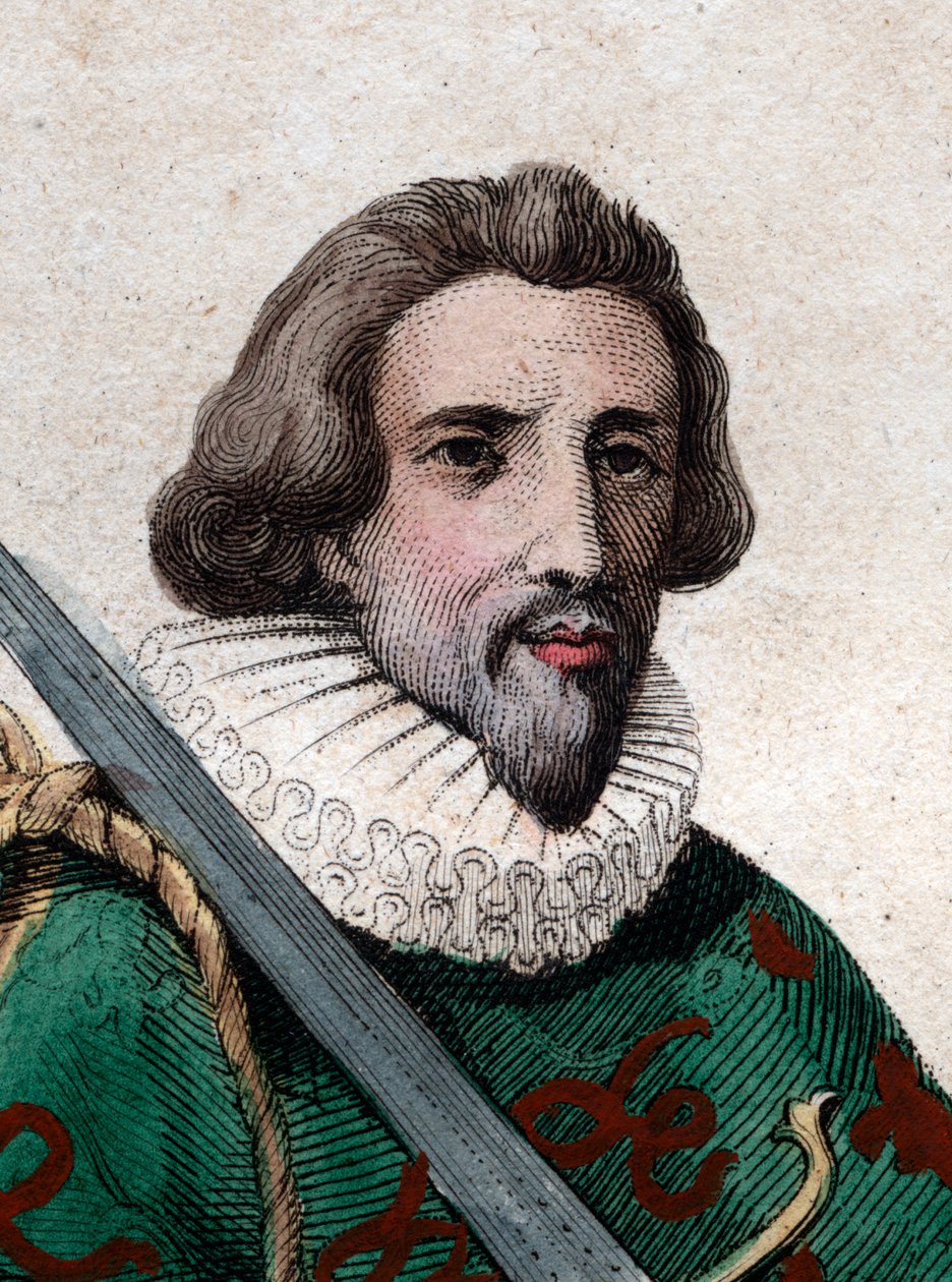 Lesdiguieresin herttua (1543-1626), ranskalainen sotilas ja Ranskan konstaapeli Francois de Bonnen muotokuva. tekijältä French School