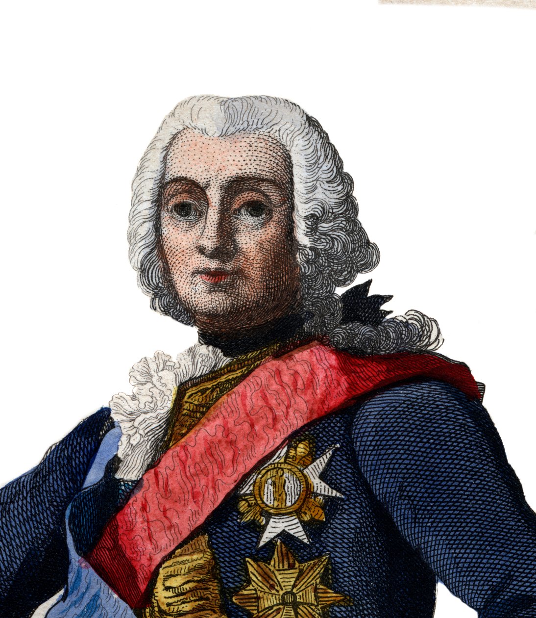 Ranskalaisen kenraalin Francois de Chevertin (1695-1769) muotokuva. tekijältä French School