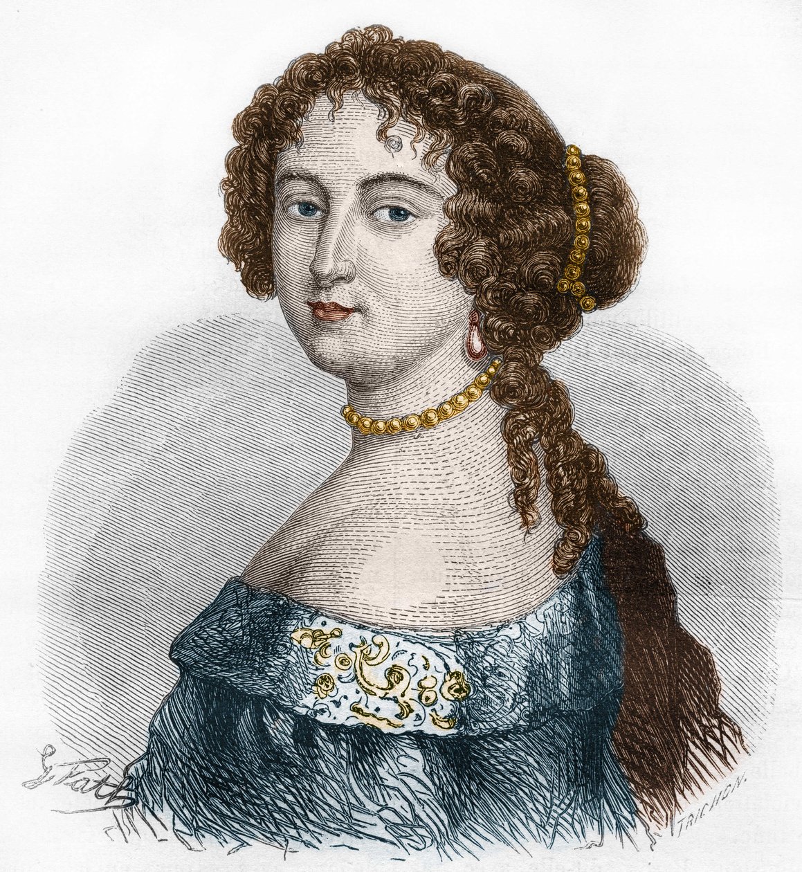 Rochechouart Mortemartin, Marquise de Montespanin (tai Madame de Montespanin) (1640-1707) muotokuva Francoise Athenais