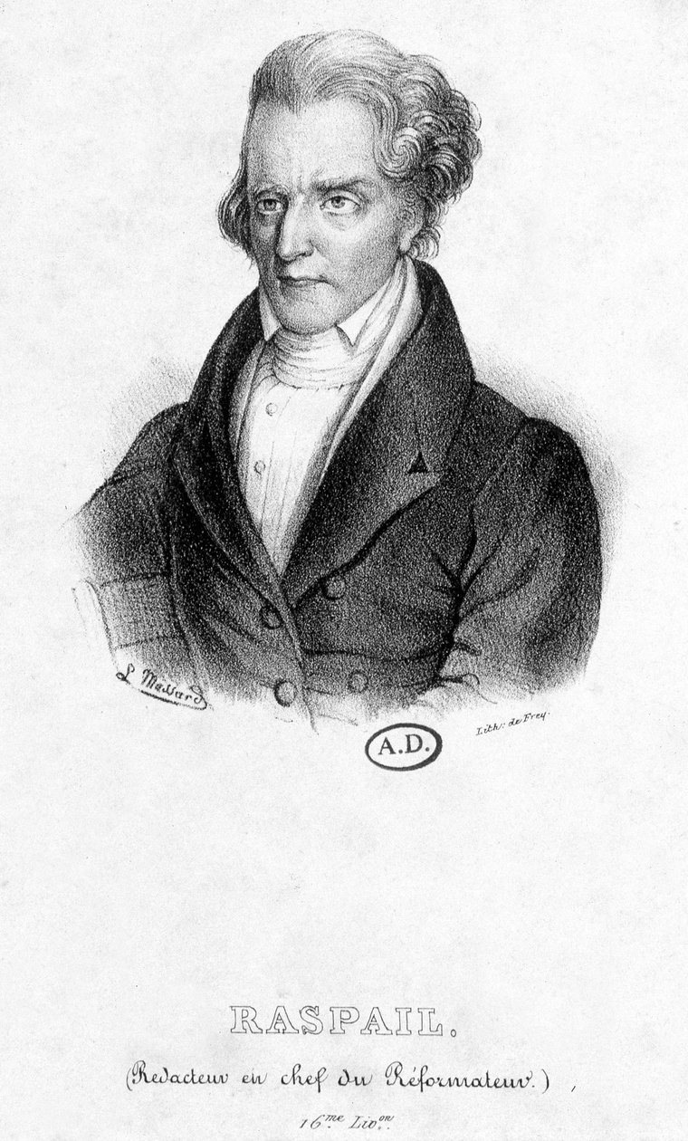 Muotokuva François Vincent Raspailista (1794 - 1878): Reformerin päätoimittaja tekijältä French School