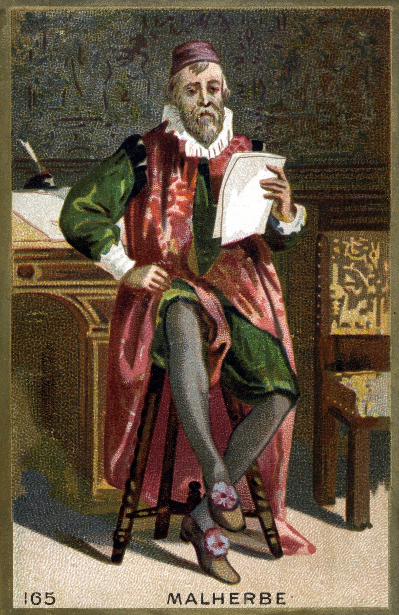 François de Malherben (1555-1628) muotokuva. 1800-luvun kromolitografia. tekijältä French School