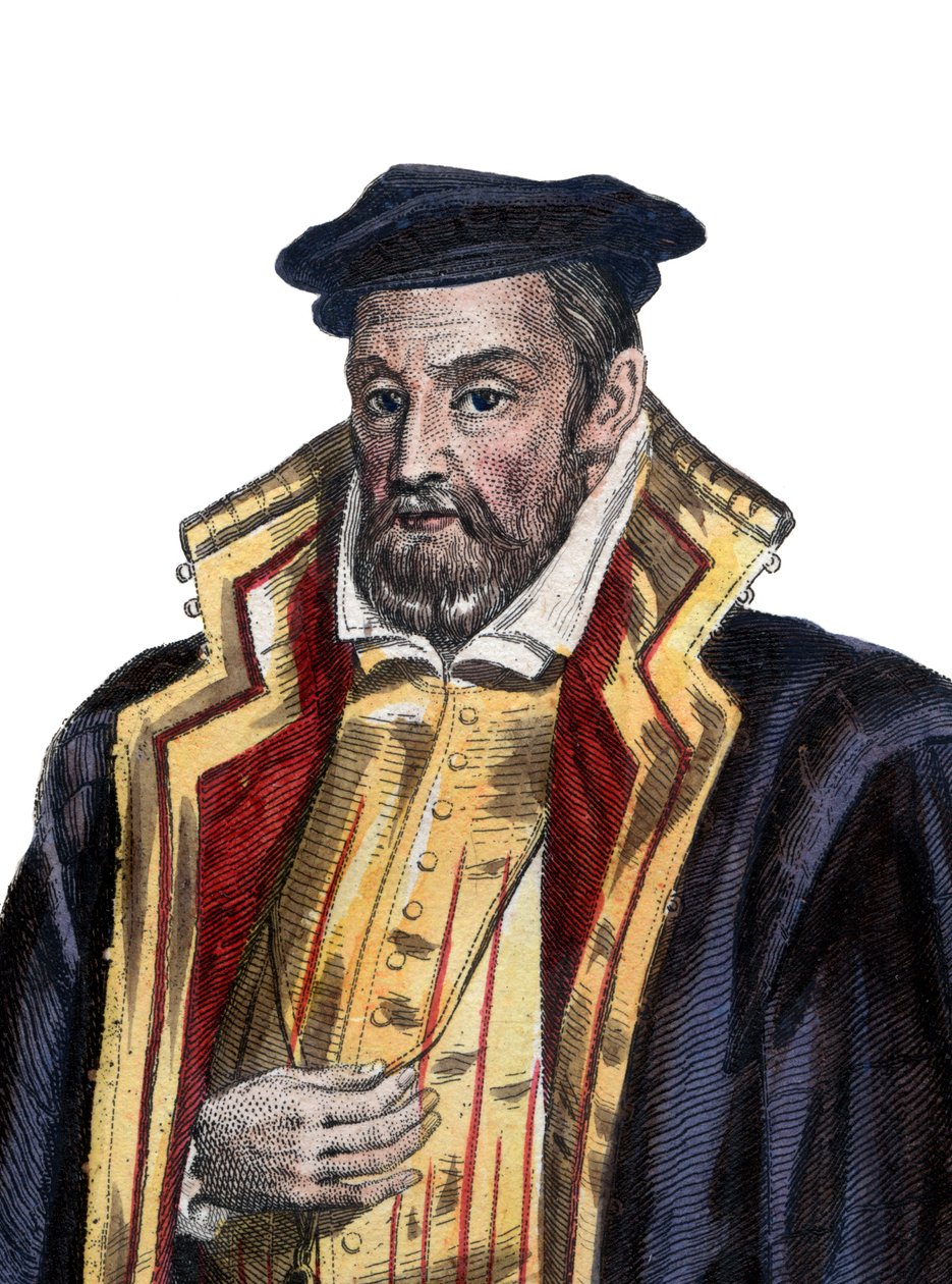 Muotokuva Gaspard II de Colignysta (1519-1572), Lord de Chatillonista, ranskalaisesta aatelista ja amiraalista. tekijältä French School