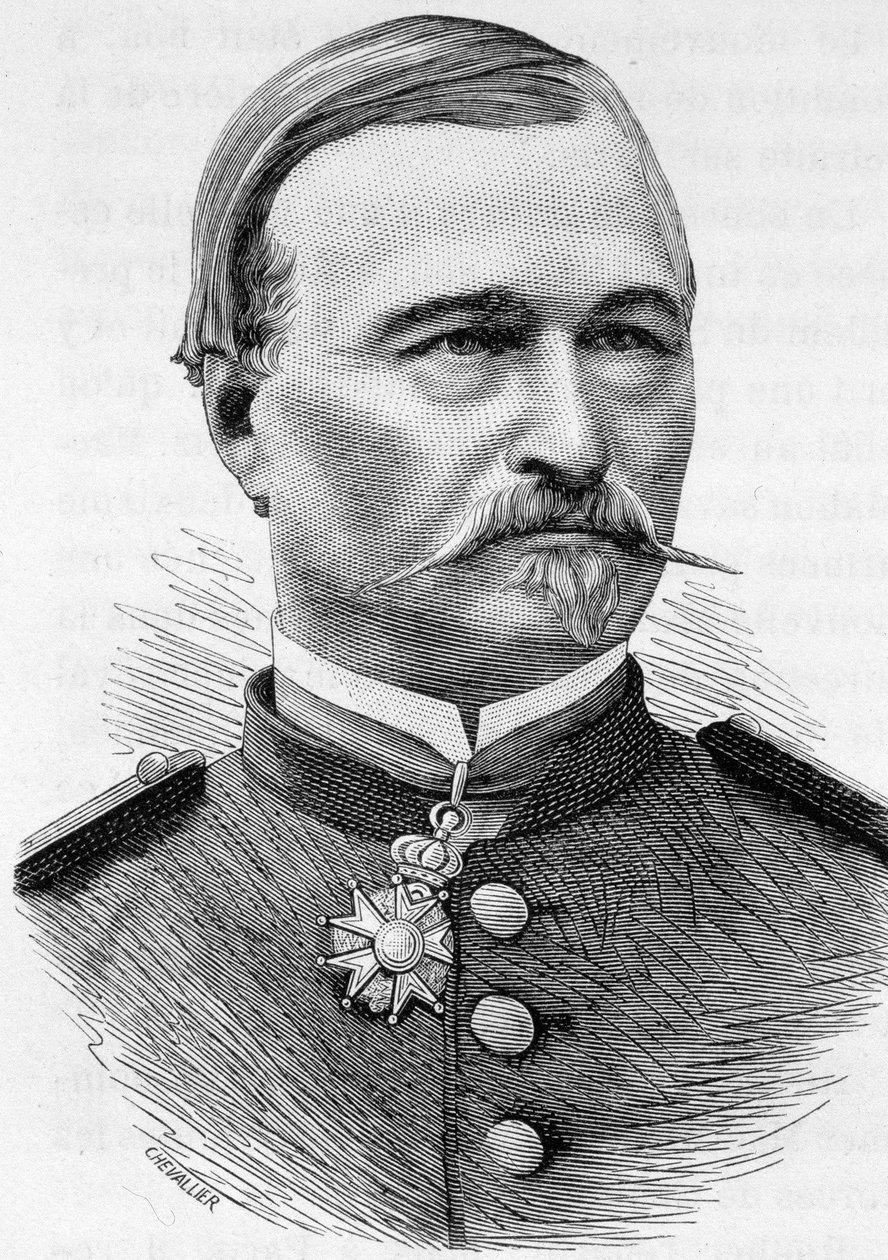 Kenraali Berthaudin muotokuva - Henri Martinin "Ranskan historiassa". tekijältä French School