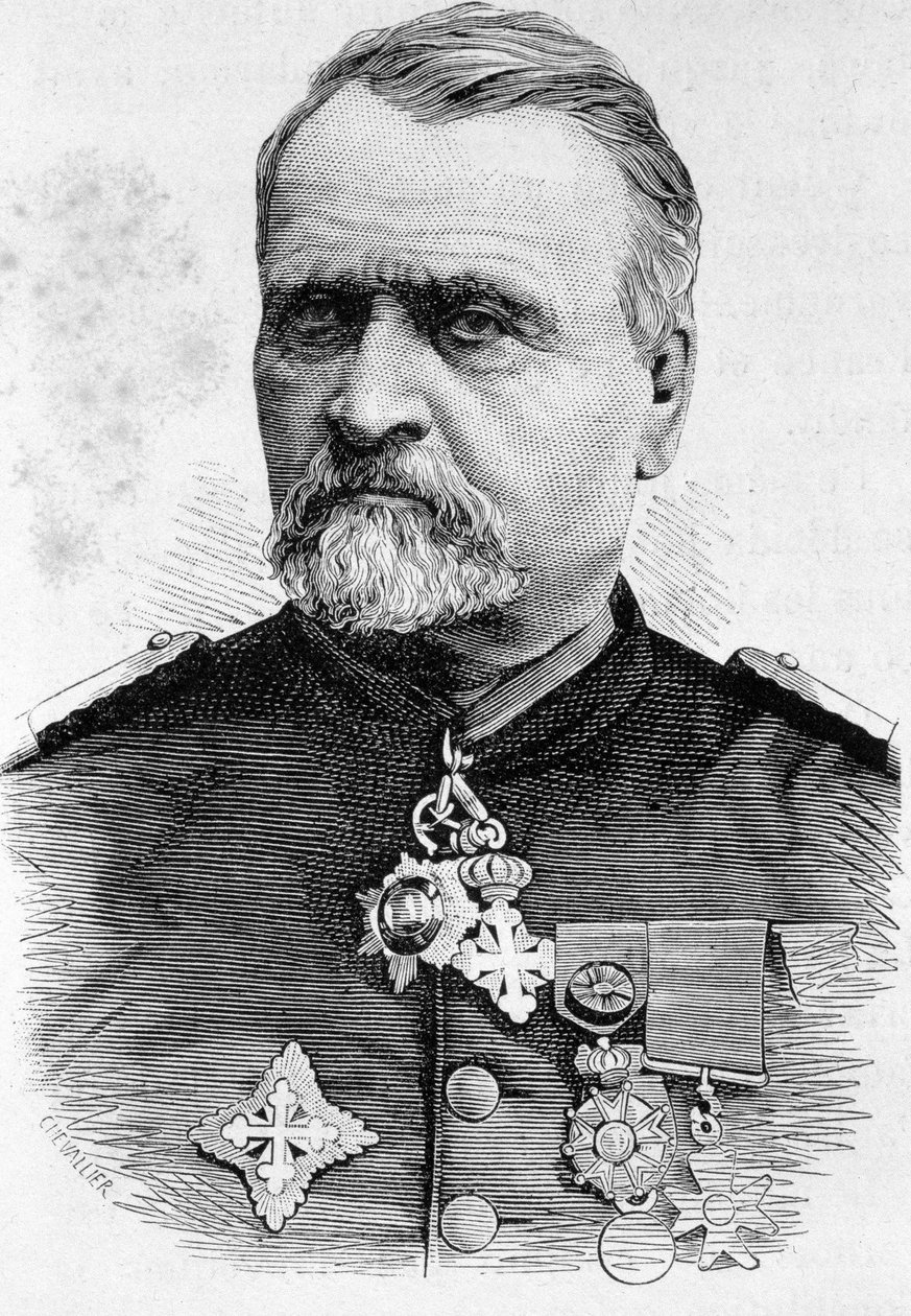 Kenraali Emmanuelin muotokuva - Félix de Wimpffen (ou Wimpfen tekijältä French School