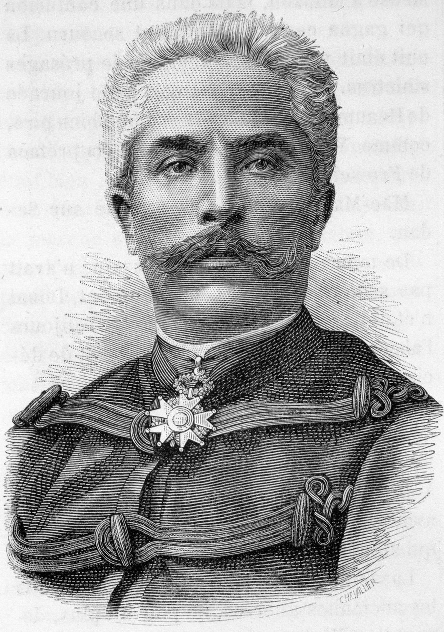 Kenraali Galiffetin muotokuva - Henri Martinin "Ranskan historiassa". tekijältä French School