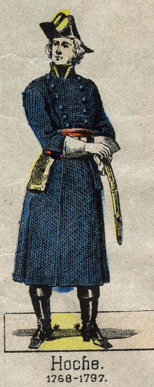 Kenraali Louis Lazare Hochen (1768-1797) muotokuva Epinalin kuva 1800-luvun lopulta. tekijältä French School