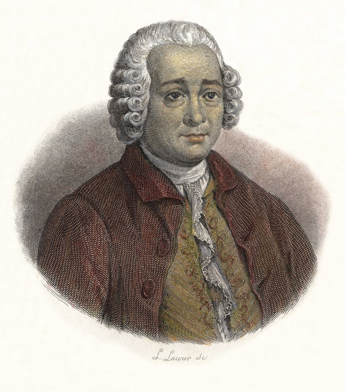Guillaume Chretienin (Guillaume-Chretien) muotokuva: Lamoignon de Malesherbes (1721-1794), ranskalainen tuomari. "" Hyödyllisten miesten muotokuvia"" tekijältä French School